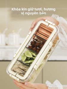 BAOJIAWANG | Food Grade Home Kitchen Large Capacity Handheld Sealed Divided Storage Box