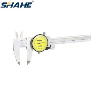 SHAHE 0.02mm Vernier Dial Caliper Stainless Steel Messschieber Dial Caliper Gauge 0-150/200/300 mm Measurement Tools