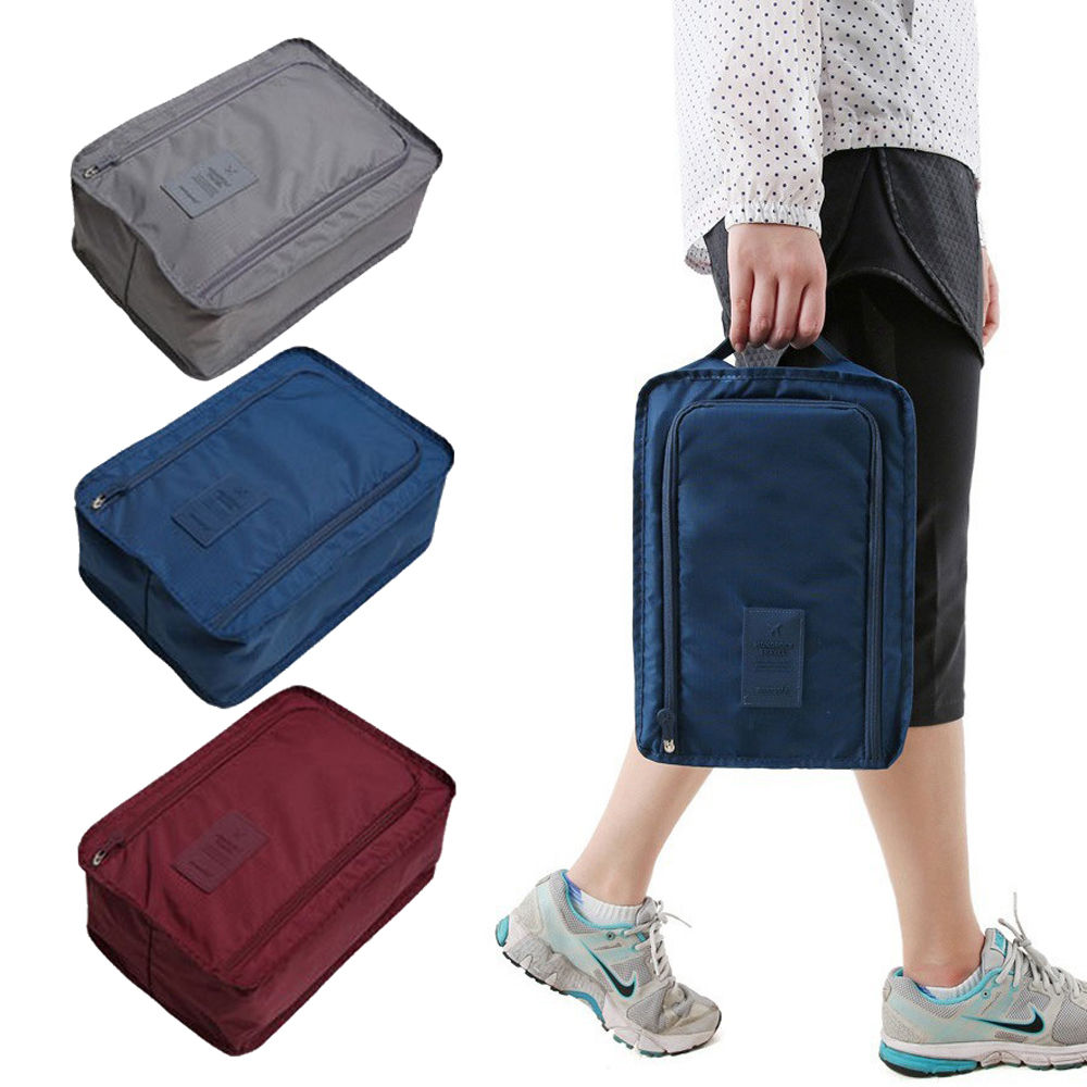 Waterproof Folding Shoe Pouch, High Capacity Portable Travel Shoe Organizer Bag
_voghion.com