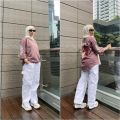 setelan kaos celana cargo viràl bahan katun strecc  30s. 