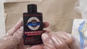 น้ำยารมดำแบบทา เข้มข้น 30ml. มาพร้อมน้ำมันกันสนิม รมดำแบบทา สูตรเข้มข้น ที่มีใช้ง่าย แค่ทากดำปี๋ ไม่กัดกร่อรผิวงาน ไม่ดำยินดีคืนเงิน