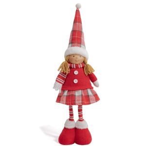 Retractable Fabric Boy and Girl Doll Christmas New New Year Decorative Doll Ornaments Home Decoration Accessories