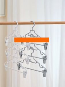 5 PCS Laundry Hanger Non Slip Clips For Heavy Garments Space Saving And Organized Closet Continuous Hanging Design Hooks