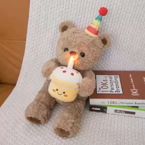 K8426 生日小熊毛绒玩具 (会唱生日快乐带灯)Birthday Bear Plush Toy (Sings "Happy Birthday" and Has Lights)