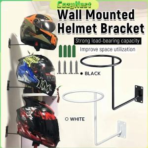 C.N Helmet Hanger Wall Mount Display Rack Basketball Stand Multifunctional Storage Shelf 1Pc