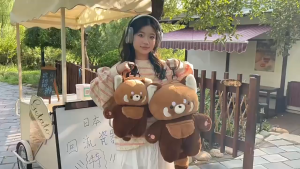 [FREESHIP]  ฅ^•ﻌ•^ฅ Balo Gấu Bông Gấu Trúc  Đỏ ฅ^•ﻌ•^ฅ Size Lớn 45cm Túi Đeo Vai Thú Bông Siêu Cute________________________________________________________________________________