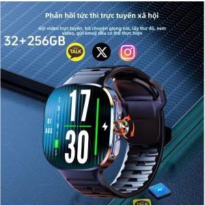 Đồng Hồ Thông Minh M99 32GB+256GB Hệ Điều Hành Android Wear OS Màn Hình AMOLED 2.4 Inch Camera Xoay GPS WiFi NFC Khe Cắm SIM Pin 2100mAh Thiết Bị Theo Dõi Sức Khỏe
