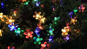 Flower Solar String Lights Outdoor Waterproof 20/30/50 LED Solar Christmas Fairy Lights for Outdoor Home Lawn Wedding Patio Party and Holiday Decorations