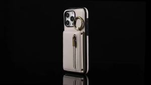 szhaiyu | Lanyard Ring Holder Wallet Leather Phone Case for Samsung Galaxy Z Flip 8 7 FE 6 5 4 5G Crossbody Zipper Card Holder Cover