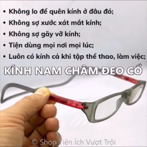 Kính nam châm đeo trên cổ kính lão viễn thị các số K7 luôn mang theo người tiện dụng sáng rõ-Tiện Ích Vượt Trội