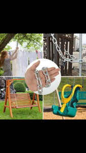 304 Stainless Steel Chain 1M×3/4mm High Strength Lifting Chain for Pulling/Dog Chain/Swing Chain