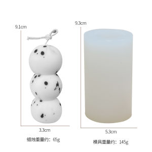 Khuôn Silicon Hình Dạng Hình Học Tối Giản Cho Diy Nến Và Xà Phòng Làm石膏装饰品 圆球柱创意香薰石蜡烛