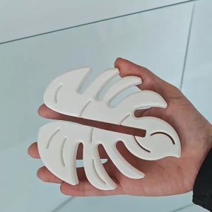 EELHOE | Móc Treo Cửa Phòng Tắm Hình Lá Monstera Xanh Không Cần Khoan Chất Liệu ABS Trang Trí Phòng Tắm Nhiệt Đới Móc Treo Khăn