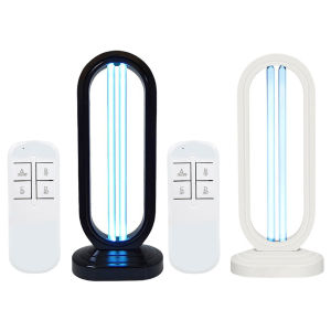 【New Arrival】UVC Lamp with 3- Speed Timing and Remote Control UVC Light Sanitizer Ultraviolet Lamp for Home Kitchen Baby Room Office