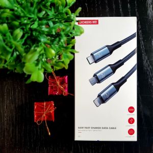 • สายชาร์จและส่งข้อมูล 3in1 • Licheers 66W Fast Chrage Data Cable 3in1