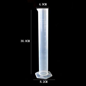 Plastic Graduated Cylinder Cup with Scale Line for Chemical Experiments Various Sizes 50ml 100ml 250ml 500ml 1000ml 2000ml
