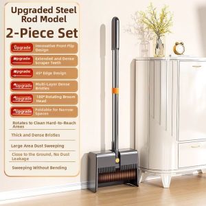 Foldable Lazy Person Friendly Dustpan Set