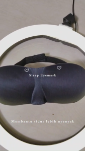 TERMURAH PENUTUP MATA EYEMASK 3D BLOK CAHAYA EMPUK DAN BERBUSA / KACAMATA TIDUR