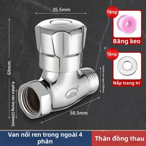 CHUANGXINZHE | Van Nước Nội Địa Có Hai Ren Trong 4 Inch