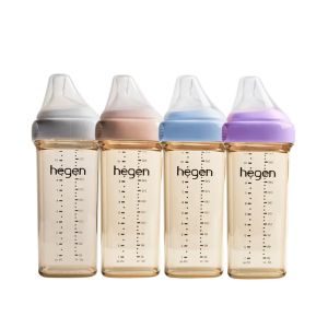 Hegen PCTO Feeding Bottle Wide Neck PPSU Baby Bottle 6 Months+ 330ml/11oz with Fast Flow Teat