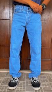Celana Jeans Panjang Pria Dewasa Standar Reguler 2023 / Standard / Standart Laki2 / Bapak Bapak / Lurus / Murah / Jumbo Besar Big Size / Warna Biru Navy Blit Muda Hitam Polos