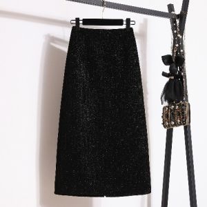 AIYITI | Chân Váy Midi A-Line Dày Dặn Cao Cổ Giảm Béo Thời Trang Dành Cho Người Mập