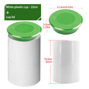 PGM | 1 Cái Cốc Đựng Bóng Golf Nhựa Màu Trắng Đường Kính 15cm/10cm Vòng Đậy Cốc Tập Luyện Chơi Golf