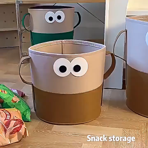 【1-3 Days Delivery】Cartoon Toys Storage Basket Kids Baby Foldable Clothes Doll Storage Box Baby Supplies Home Organizer