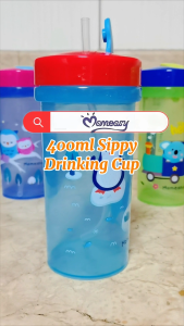 Momeasy Push-Pull Straw Training Cup for Baby Kids Toddler Spill-Proof Cup Lid Baby SIppy Cup