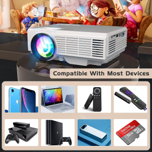 Mini โปรเจคเตอร จอโปรเจคเตอร์ โปรเจคเตอร์ฉายหนัง 1080p 5G Wifi Android 9.0 smart projector เครื่องโปรเจคเตอร์ ปอเจ็คเตอร์ โปเจ็กเตอร์ โปรเจคเตอร์มินิ เครื่องฉาย projector 4k เครื่องโปรเจกเตอร์ โปเจคเตอร ไร้สาย เครือ่องฉายหนังโปรเจคเตอร