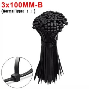 New Screw Hole Nylon Cable Ties Multipurpose Heavy Duty Adjustable Self-locking Cord Ties Organizer Straps DIY Fastening Loop