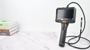 360° Steering Industrial Endoscope Camera 8mm 5"IPS Screen Single&Dual Lens Inspection Borescope 1080P For Car Engine Pip