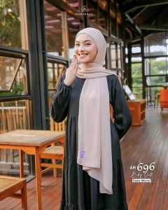Jilbab hijab kerudung krudung wanita dewasa pashmina instan terbaru new terlaris terkini modern kekinian murah viral 2022 Arrafi AR 696 adem mudah di bentuk cantik tanpa non pet bahan baby doll premium cantik bayar di tempat COD gratis ongkir