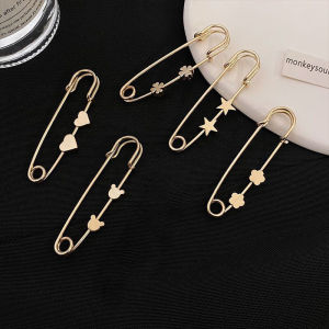 🔥Retract Waist Safety Pin Fashion Alloy Brooch Skirt Jeans Exquisite Accessory LovelylifeFu👍