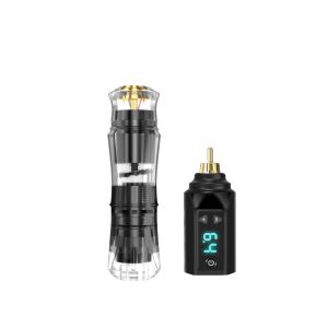 Tattoo Kit POSEIDON V5 New Tattoo Pen Kit For Permanent Makeup Tattoo Machine Kit Transparently Tattoo Power Supply Tattoo Kit