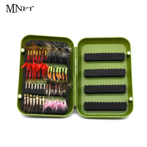 Fly Fishing Flies Kit 40-56Pcs Handmade Fly Fishing Gear With Dry/Wet Flies Streamers Fly Assortment Trout Bass Flies Set