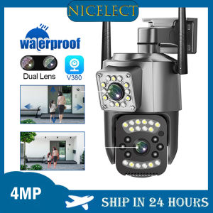 NICELECT V380 Pro CCTV WIFI camera wireless outdoor surveillance camera IP security camera infrared night vision AI tracking waterproof two-way call