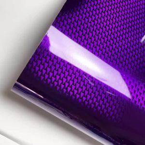 High Glossy Red Blue Green Purple Gold Aircraft Pattern Plated Carbon Fiber Sticker Car Body Films Wrap Vinyl Car Film Wrapping