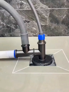 Ống thoát nước sàn ba chiều có thể được kết nối với ống thoát nước của máy giặt để ngăn côn trùng mùi hôi rỉ sét tóc và tắc nghẽn trong ống thoát nước bồn rửa mặt trong phòng tắm.