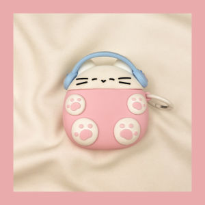 Cute Cartoon Cat Earphone Case Wireless Bluetooth Apple AirPods pro Protective Cover Soft Silicon Shell for AirPods 3 4 And AirPod pro