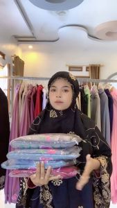 Mukena dewasa gracella exclusive katun premium ful bordir Free tas + tasbih