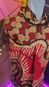 Baju Koko Pria Lengan Panjang Terbaru Batik Katun Premium Keren Kemeja Koko Pria Dewasa Batik MBA05