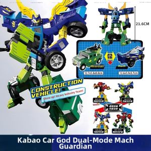 Transformable Car Toy Robotic Bus Combination