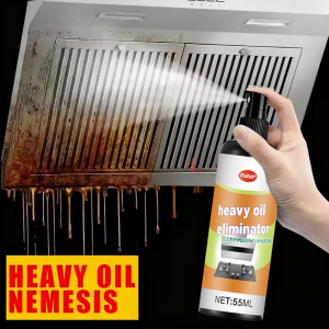 IFUBO Heavy Oil Eliminator 55ML- Kitchen Degreaser Penetration for Range Hood Stove Wall Tile Exhaust Fan Sink Grease Stain