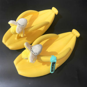 Creative Anti-Slip Summer Banana Slippers Outdoor Beach Wear Womens Slippers Funny Sensation Clogs Comfortable Home Shoes