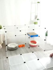 Local Delivery - Sangkar Kucing Anjing DIY Pagar Panel Rumah Kucing Hairwan Peliharaan DIY Pet Cage Panel Fence Dog Cat Rabbit Guinea Pig Cage