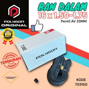 ( BD 16 x 1.50-1.75 ) POLYGON Tube Ban Dalam Sepeda Anak Ukuran Size 16 inch Mini BMX Seli Sepeda Lipat
