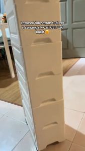 Trove Lemari laci plastik/kamar mandi dapur kamar tidur dapat disimpan di tempat kecil/lemari susun lapis