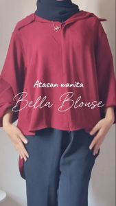Blouse Wanita Oversize Kasual Korean Style Crinkle Airflow
