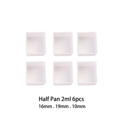 6/12/24/48pcs 3.2ml Plastic Artists Empty Full Pan Paint Palette Painting Supplies Art Supplies Watercolor Paint Grid